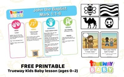 John the Baptist – Baby lesson