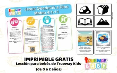 Jesús Obedeció a Dios – Lección Bíblica para Bebés