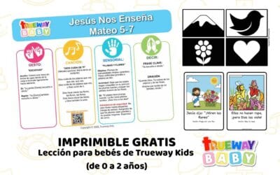 Jesús Nos Enseña Lección Bíblica para Bebés (Mateo 5–7)