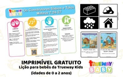 Os Construtores Sábios e Tolos – Lição Bíblica para Bebês