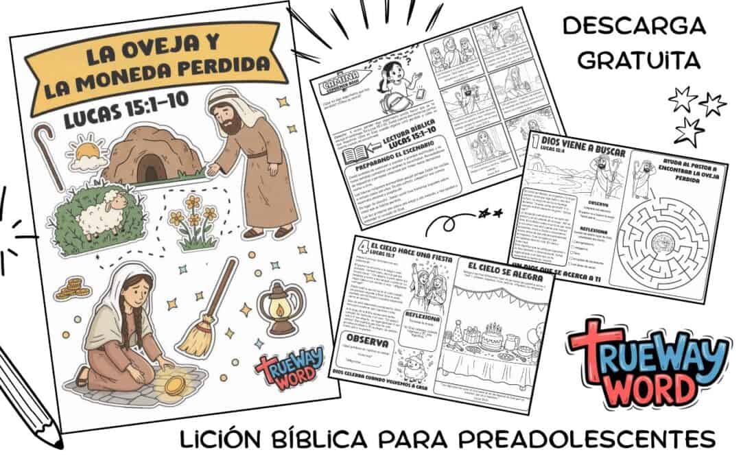 Lección bíblica gratuita para preadolescentes en Lucas 15:1–10. Enseña que Dios busca a los perdidos, valora a cada persona y se alegra cuando regresamos a Él. Ideal para escuela dominical, homeschool y devocionales.