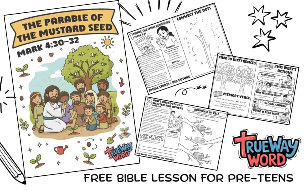 The Parable of the Mustard Seed Bible Lesson (Mark 4:30–32) | Free ...