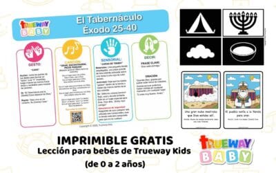 El Tabernáculo – Lección bíblica para bebés (Éxodo 25–40) | Gratis para imprimir