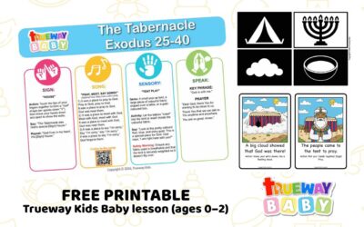 The Tabernacle – Baby Bible Lesson (Exodus 25–40) | Free Printable for Ages 0–2