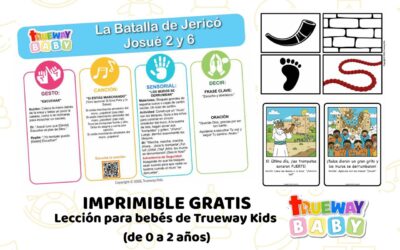 La Batalla de Jericó – Lección Bíblica para Bebés | Imprimible Gratis para Edades 0–2