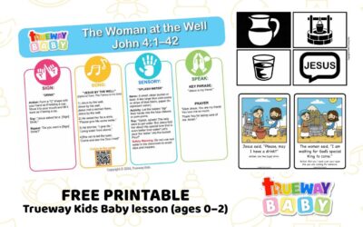 The Woman at the Well – Baby Bible Lesson | Free Printable for Ages 0–2