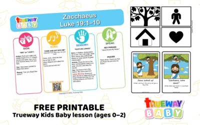 Zacchaeus – Baby Bible Lesson | Free Printable for Ages 0–2