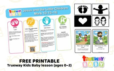 Jesus and the Little Children – Baby Bible Lesson | Free Printable for Ages 0–2