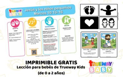 Jesús y los Niños Pequeños – Lección Bíblica para Bebés | Imprimible Gratis para 0–2 Años