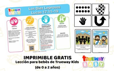 Los Diez Leprosos – Lección Bíblica para Bebés | Gratis para Imprimir (0–2 Años)