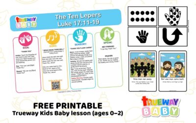 The Ten Lepers – Baby Bible Lesson | Free Printable for Ages 0–2