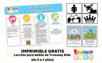 El Rey Saúl – Lección Bíblica para Bebés | Imprimible Gratis para 0–2 Años