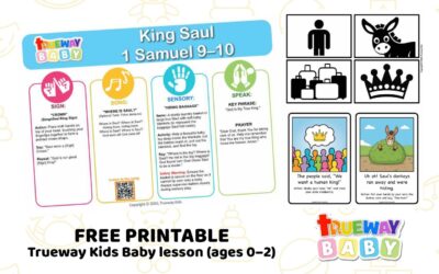King Saul – Baby Bible Lesson | Free Printable for Ages 0–2
