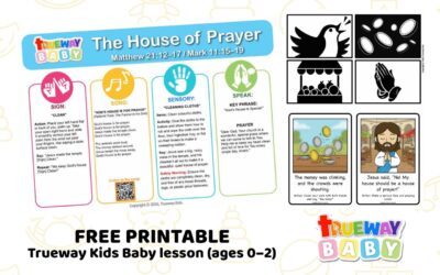 The House of Prayer – Baby Bible Lesson | Free Printable for Ages 0–2