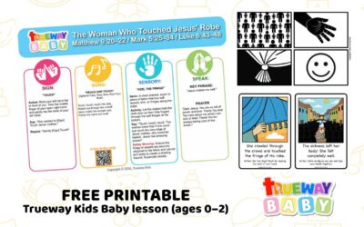 The Woman Who Touched Jesus’ Robe – Baby Bible Lesson | Free Printable for Ages 0–2