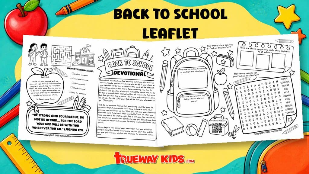 Back to School Devotional for Kids + Free Printable - FREE from Trueway Kids