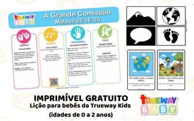 A Grande Comissão – Lição Bíblica para Bebês | Material Gratuito para 0–2 Anos