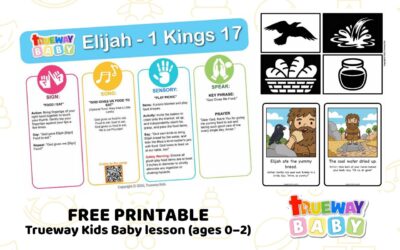 Elijah – Baby Bible Lesson | Free Printable for Ages 0–2