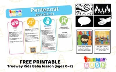 Pentecost – Baby Bible Lesson | Free Printable for Ages 0–2