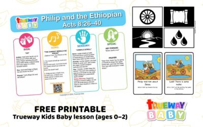 Philip and the Ethiopian – Baby Bible Lesson | Free Printable for Ages 0–2