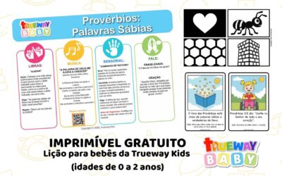 Provérbios: Palavras Sábias – Lição Bíblica para Bebês | Material Gratuito para 0–2 Anos