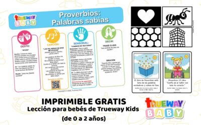 Proverbios: Palabras Sabias – Lección Bíblica para Bebés | Imprimible Gratis para 0–2 Años