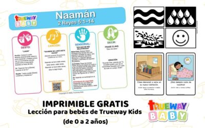 Naamán – Lección Bíblica para Bebés | Imprimible Gratis para 0–2 Años