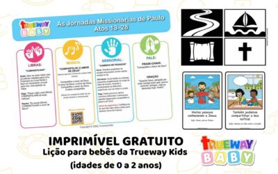 As Jornadas Missionárias de Paulo – Lição Bíblica para Bebês | Material Gratuito para 0–2 Anos
