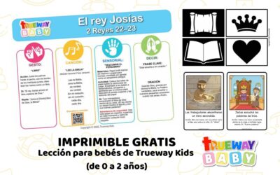 El Rey Josías – Lección Bíblica para Bebés | Imprimible Gratis para 0–2 Años