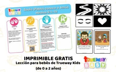 Saulo (Pablo) Conoce a Jesús – Lección Bíblica para Bebés | Imprimible Gratis para 0–2 Años
