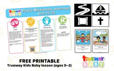 Paul’s Missionary Journeys – Baby Bible Lesson | Free Printable for Ages 0–2